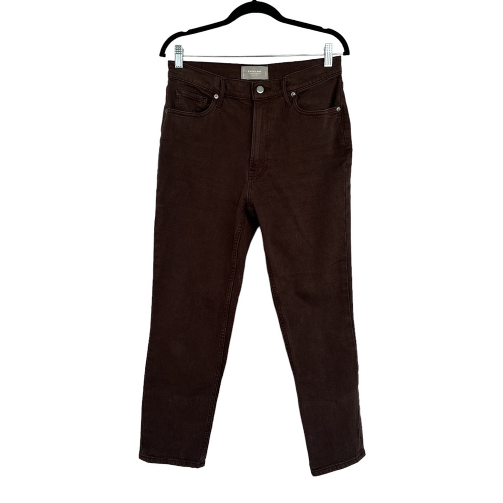 Everlane Brown The Original Cheeky Jean Organic Cotton Straight Alex 29 Crop